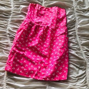 Julie Brown Hot Pink Anchor Dress